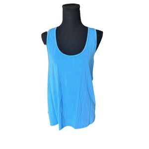 Athleta Blue Racerback Tank Top Medium | Activewear Yoga Running Workout Gym i4